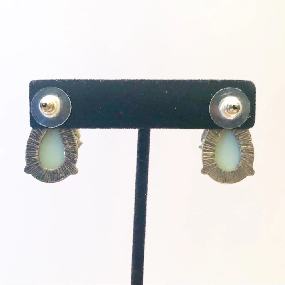 Anthropologie X BaubleBar Seastone and Rhinestone Pierced Earrings - Picture 9 of 10